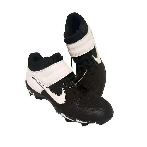Nike Alpha Huarache Mid Varsity Men\'s 8.5 New Rubber Baseball Cleats AO7956-003‎